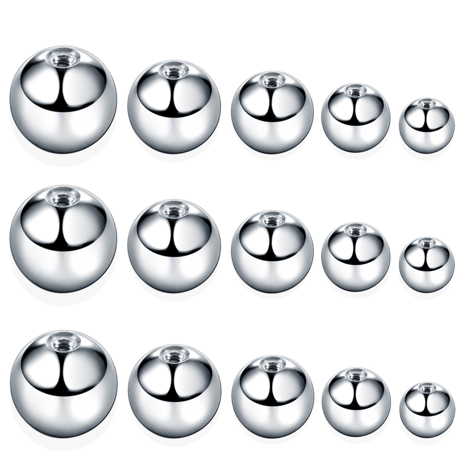 Body Jewelry Nipple Rings - 100Pcs/lot Stainless Steel Screw Balls Accessories