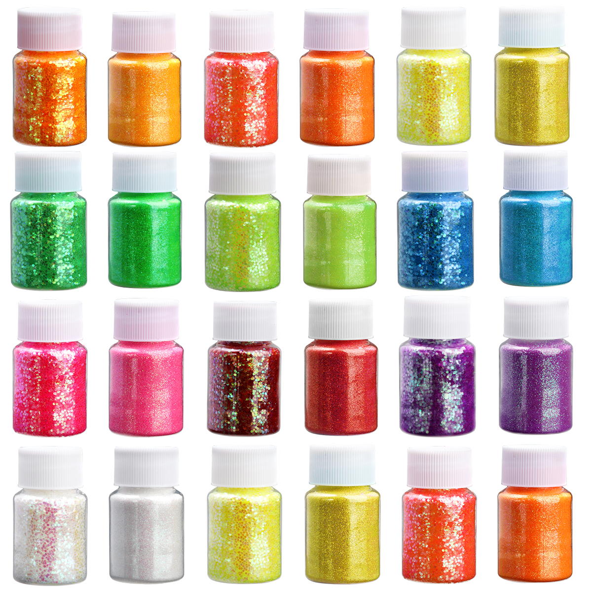 Body Jewelry Art - 30g/Bottle Holographic Colorful Hexagon Shape Chunky