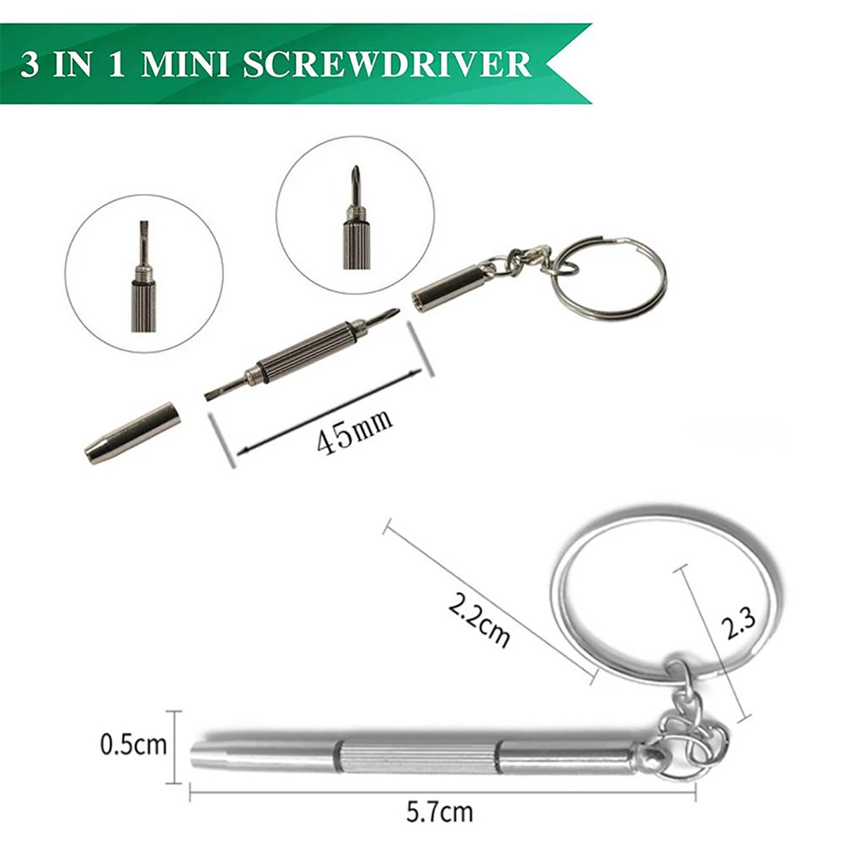 1/2PCS Precision 3 in1 Screwdr - đánh giá và giá Body Jewelry Tool