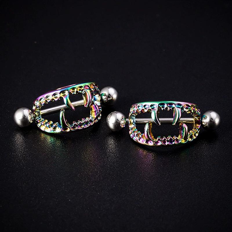 【AD】1pcs Stainless Steel Nippl - đánh giá và giá Body Jewelry Nipple Rings