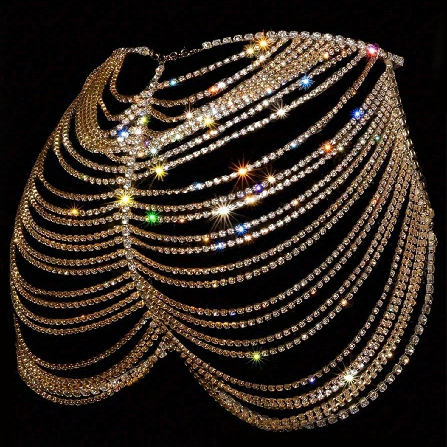 1pcSexy Fashionable Rhinestone - đánh giá và giá Body Jewelry Art