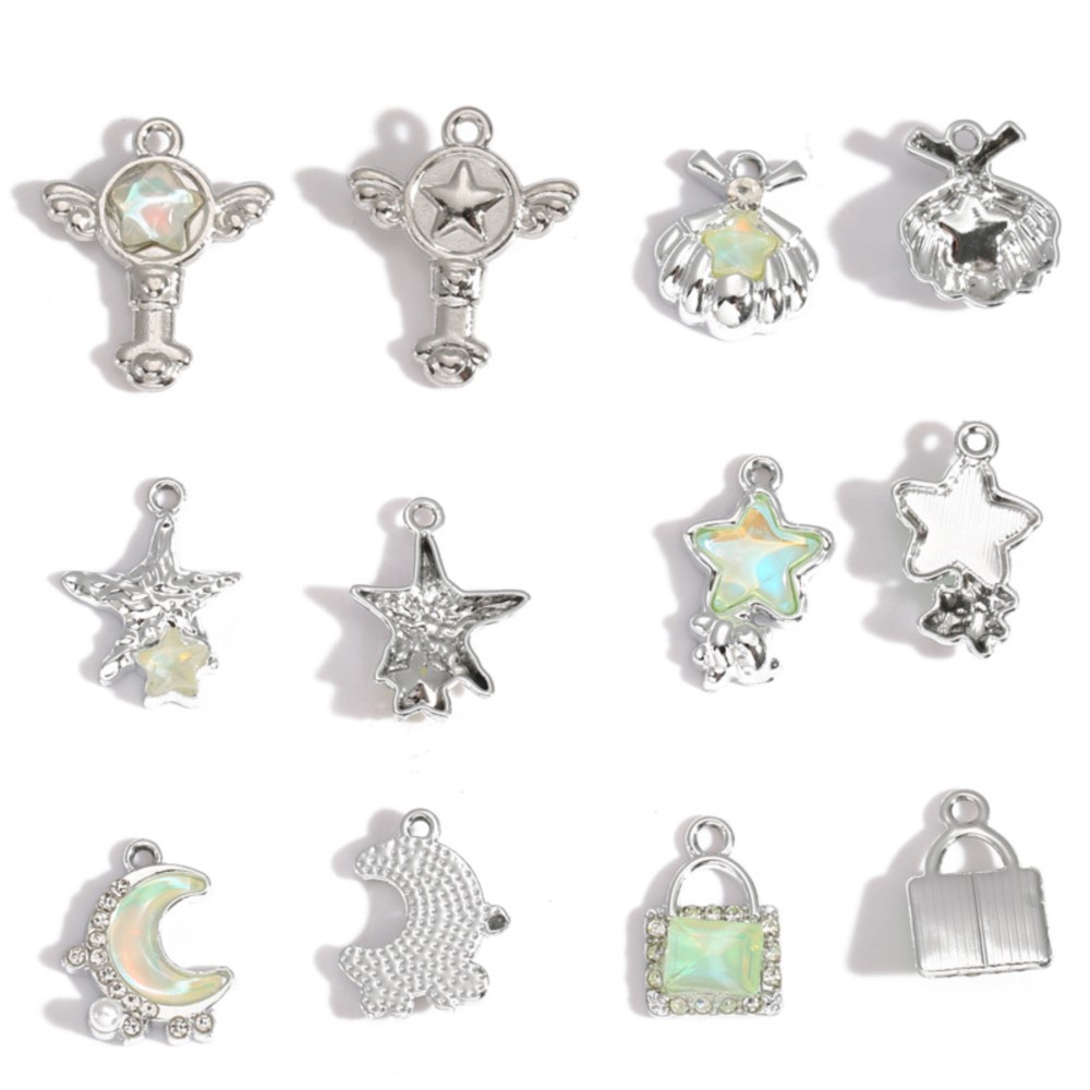 10Pcs Mix Y2K Styles Crystal G - đánh giá và giá Body Jewelry Y2K