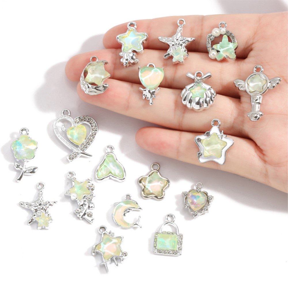 10Pcs Mix Y2K Styles Crystal G - đánh giá và giá Body Jewelry Y2K
