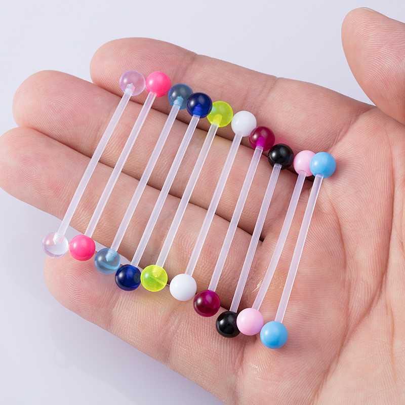 10-50pcs Acrylic Cartilage Ear - đánh giá và giá Industrial Barbell Long