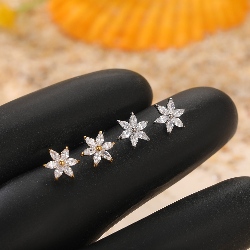 1/5PCS Titanium Crystal Flower - đánh giá và giá Belly Bar Titanium