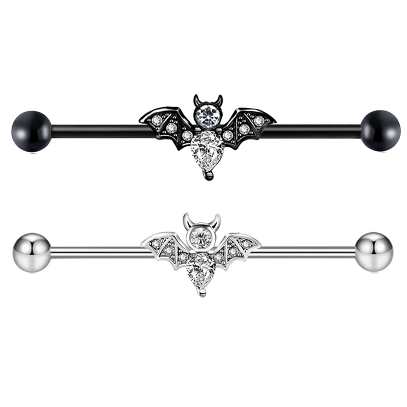 14g Stainless Steel Long Indus - đánh giá và giá Industrial Barbell Long