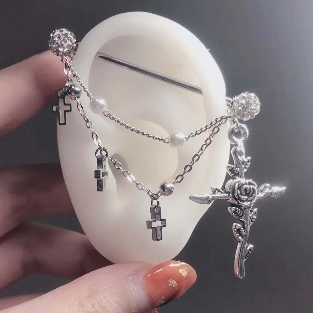 1PC Industrial Scaffold Barbel - đánh giá và giá Body Jewelry Industrial