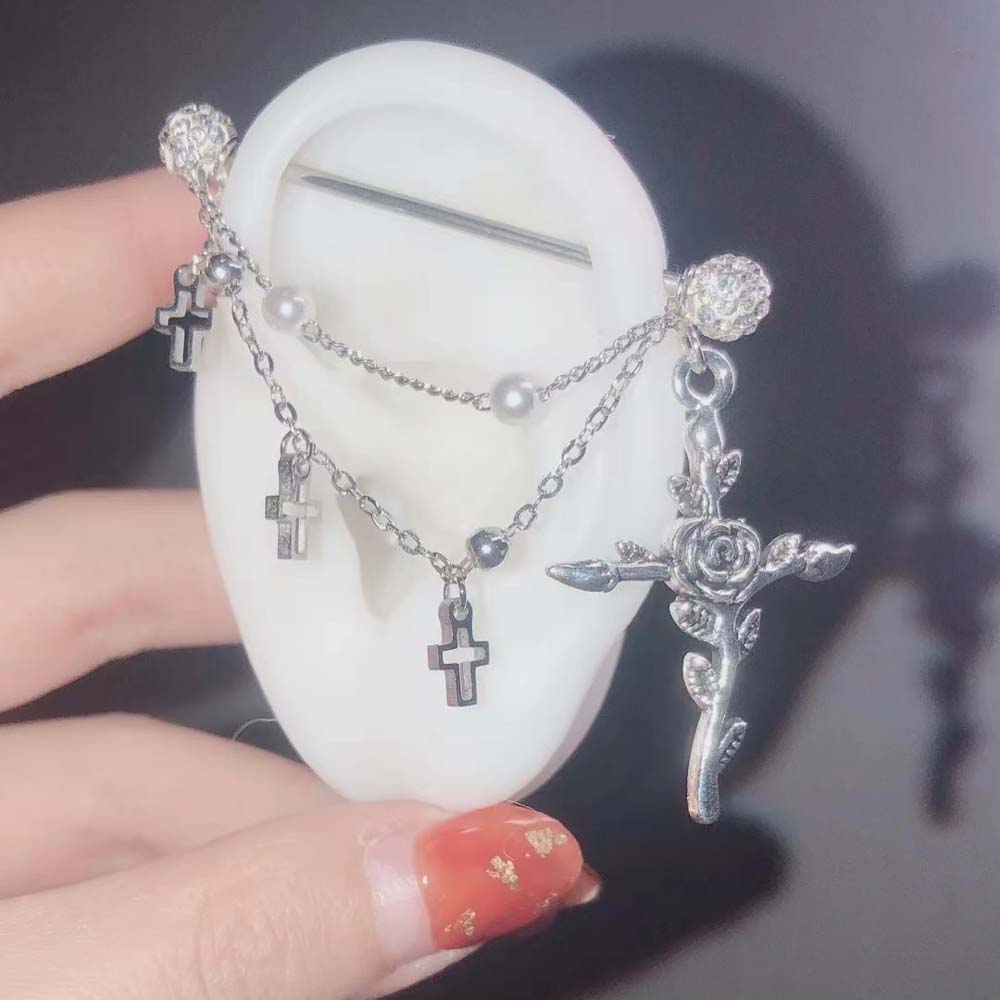 1PC Industrial Scaffold Barbel - đánh giá và giá Body Jewelry Industrial