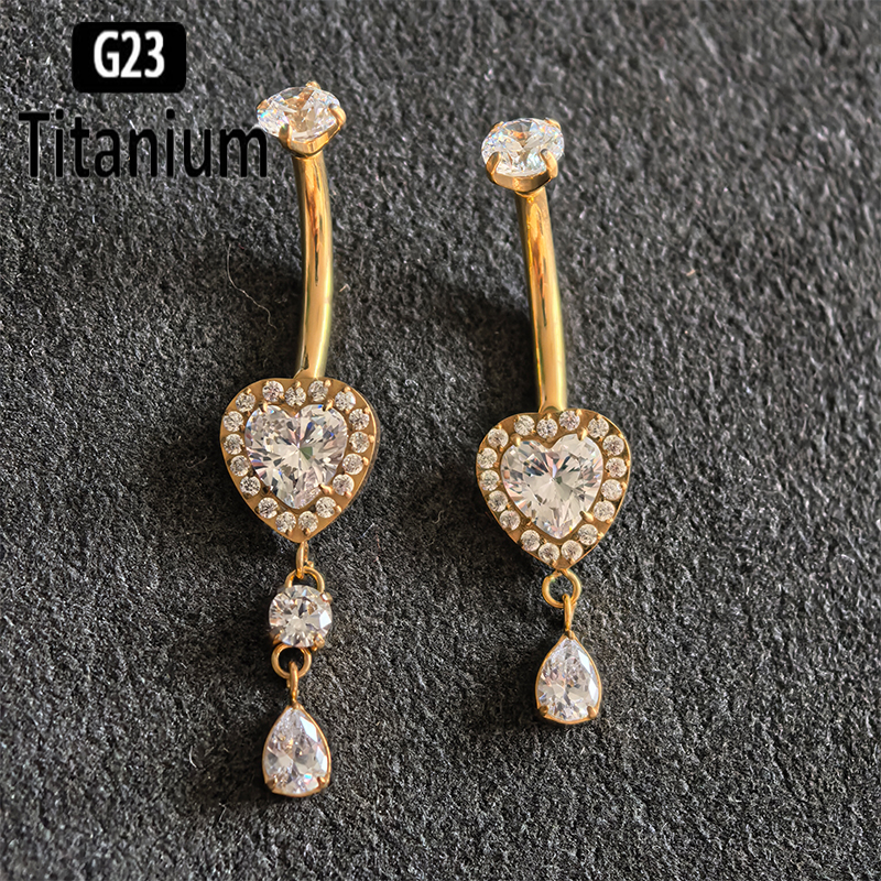 ASTM F136 G23 Titanium Crystal - đánh giá và giá Belly Bar Titanium