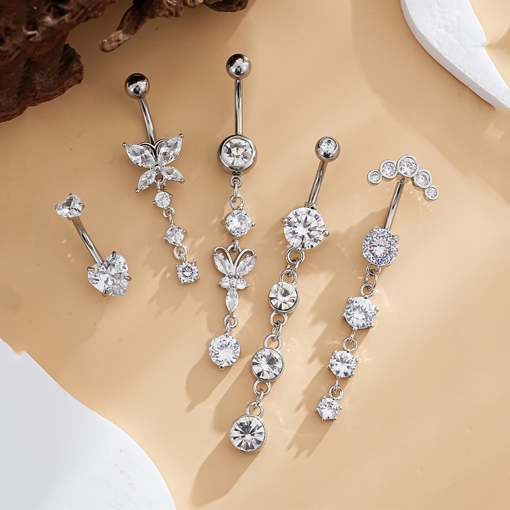 3-8pcs/lot Mixed-Style Belly B - đánh giá và giá Belly Bar Titanium