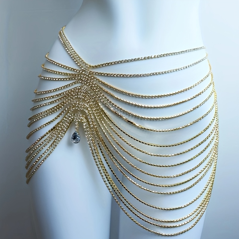 1PCS Sexy Shiny Tassel Crystal - đánh giá và giá Body Jewelry Art