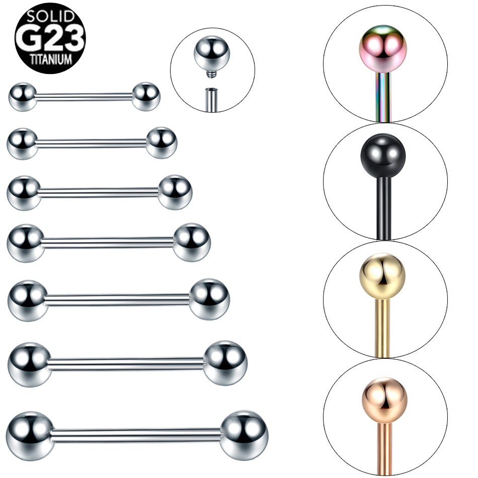 10Pcs/lot G23 Titanium Tongue  - đánh giá và giá Body Jewelry Industrial