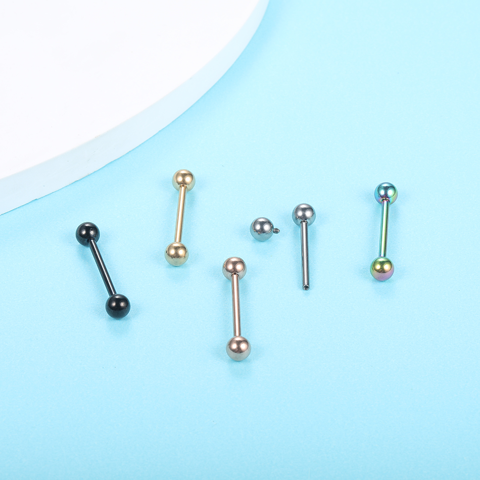 10Pcs/lot G23 Titanium Tongue  - đánh giá và giá Body Jewelry Industrial