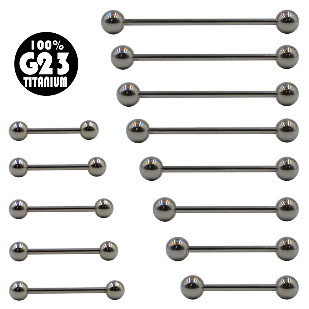 G23 Solid Titanium Barbell Rin - đánh giá và giá Body Jewelry Industrial