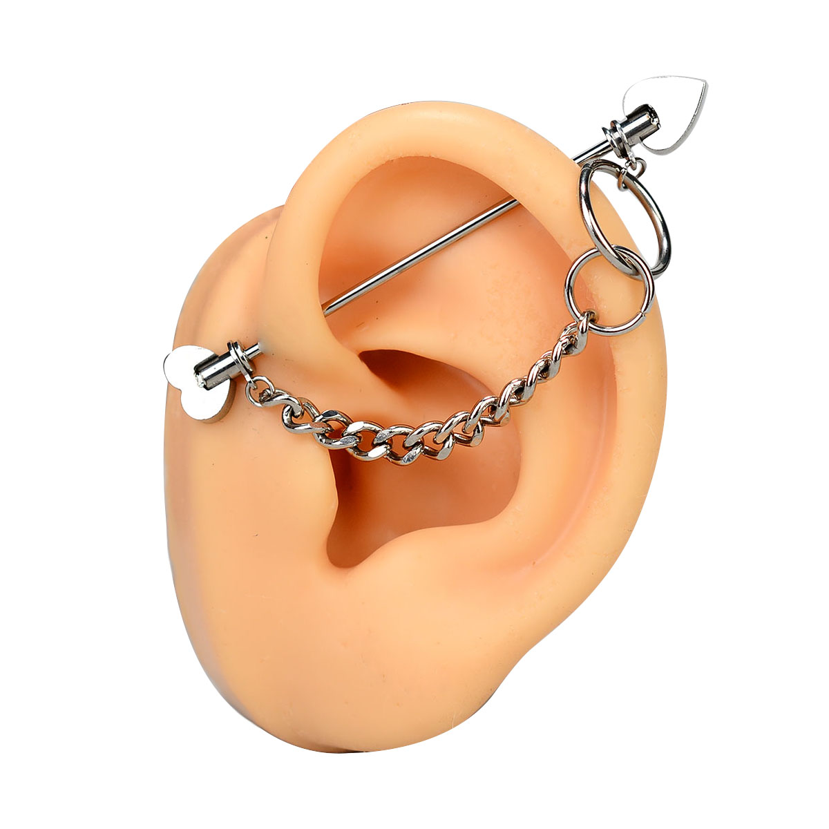 1PC Surgical Steel Sparkly Ind - đánh giá và giá Body Jewelry Industrial