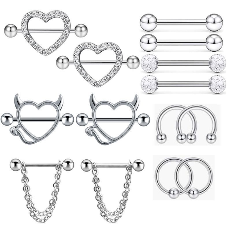 14G Stainless Steel Nipple Ton - đánh giá và giá Body Jewelry Nipple Rings
