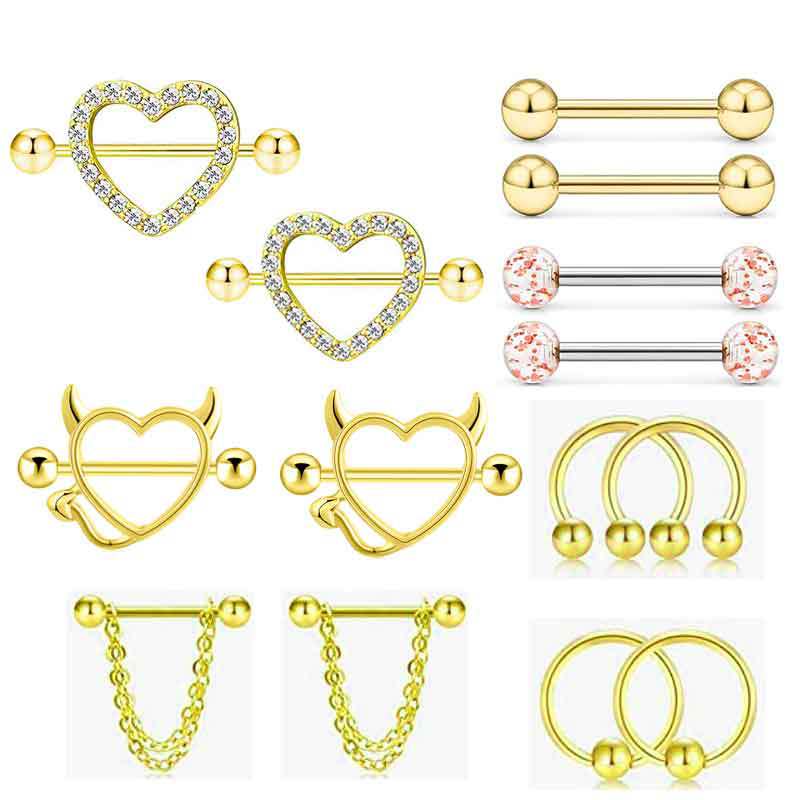 14G Stainless Steel Nipple Ton - đánh giá và giá Body Jewelry Nipple Rings