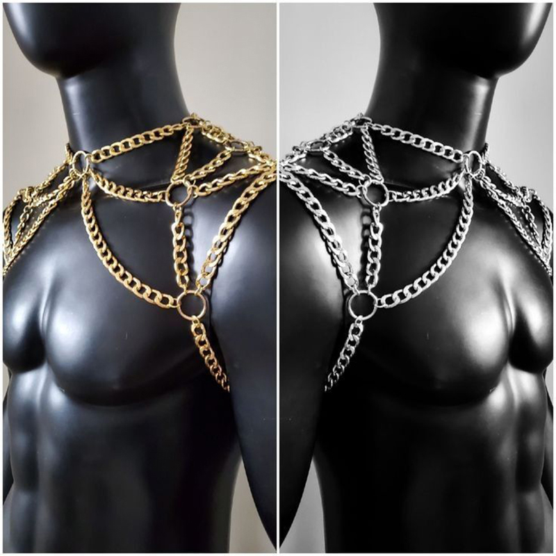 Punk Men Shoulder Body Chain B - đánh giá và giá Body Jewelry Beach