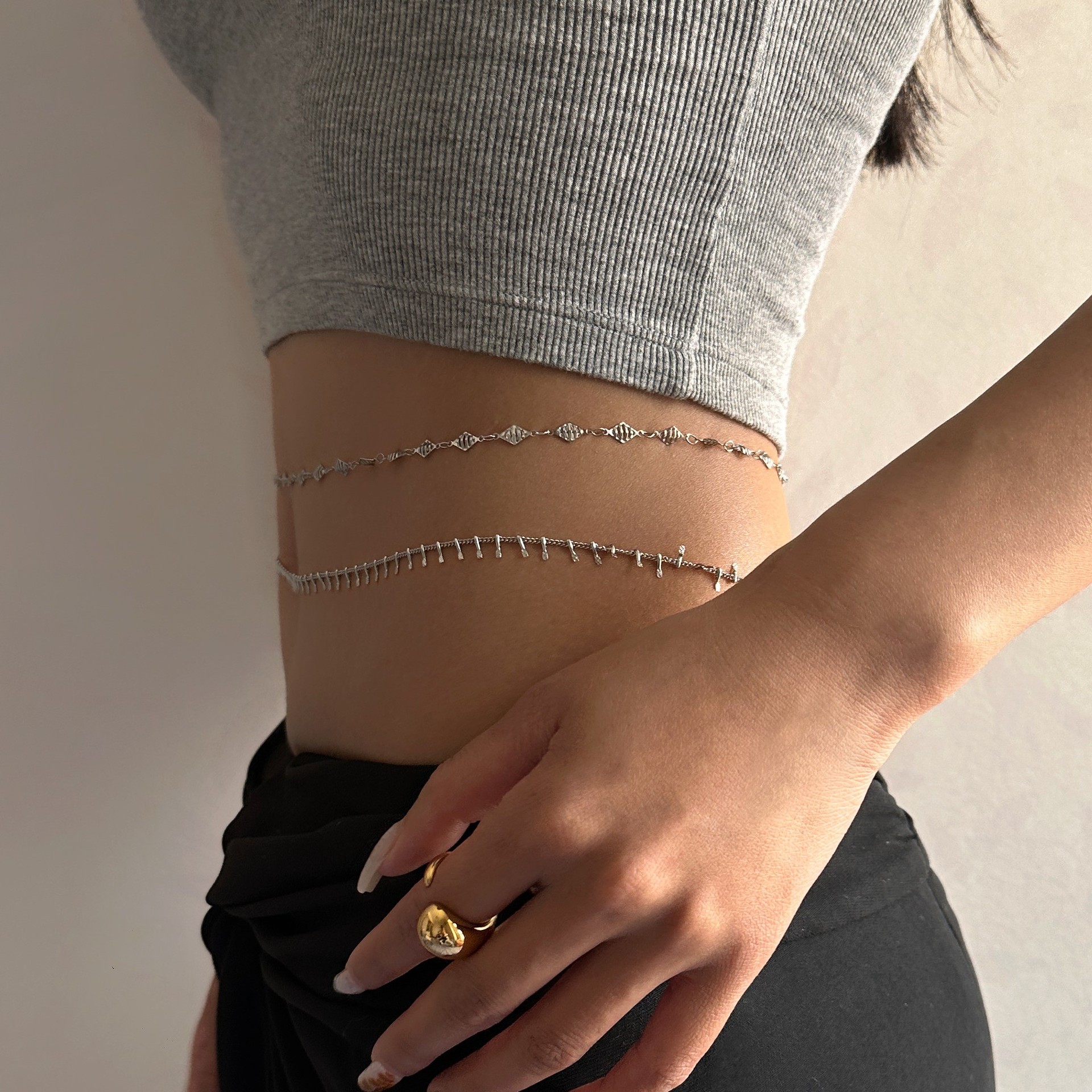 Punk Round Stainless Steel Wai - đánh giá và giá Body Jewelry Art