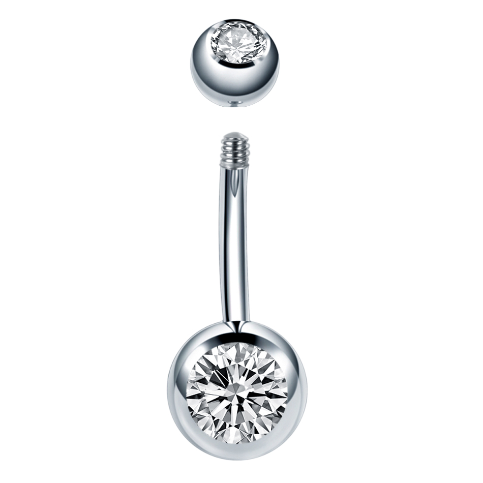 10Pcs /Lot 14G Titanium Navel  - đánh giá và giá Belly Bar Titanium
