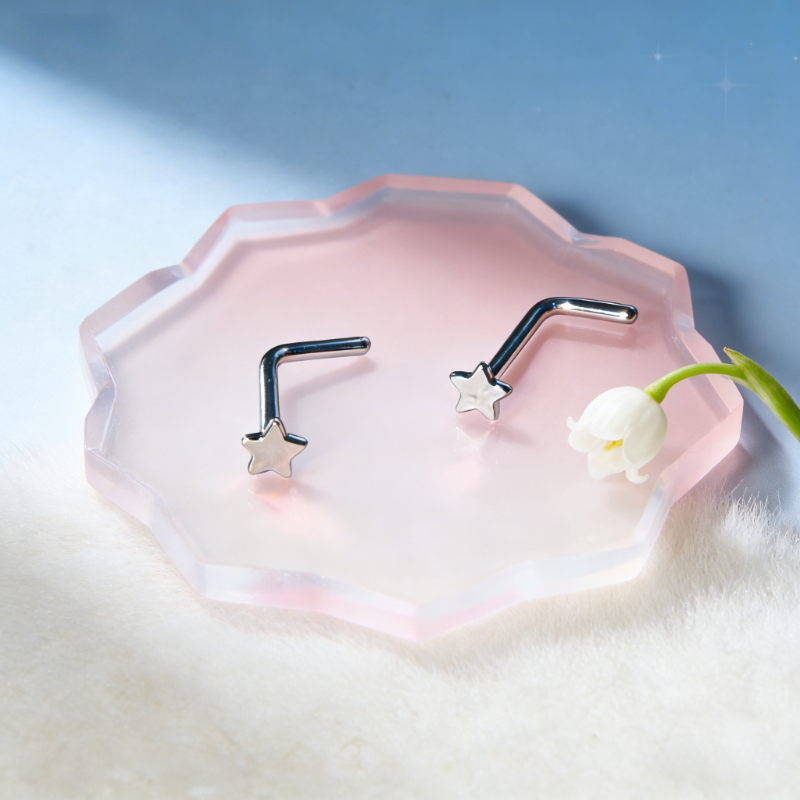 1Pc Trendy Sweet Cool Style St - đánh giá và giá Body Piercing Quality Jewelry