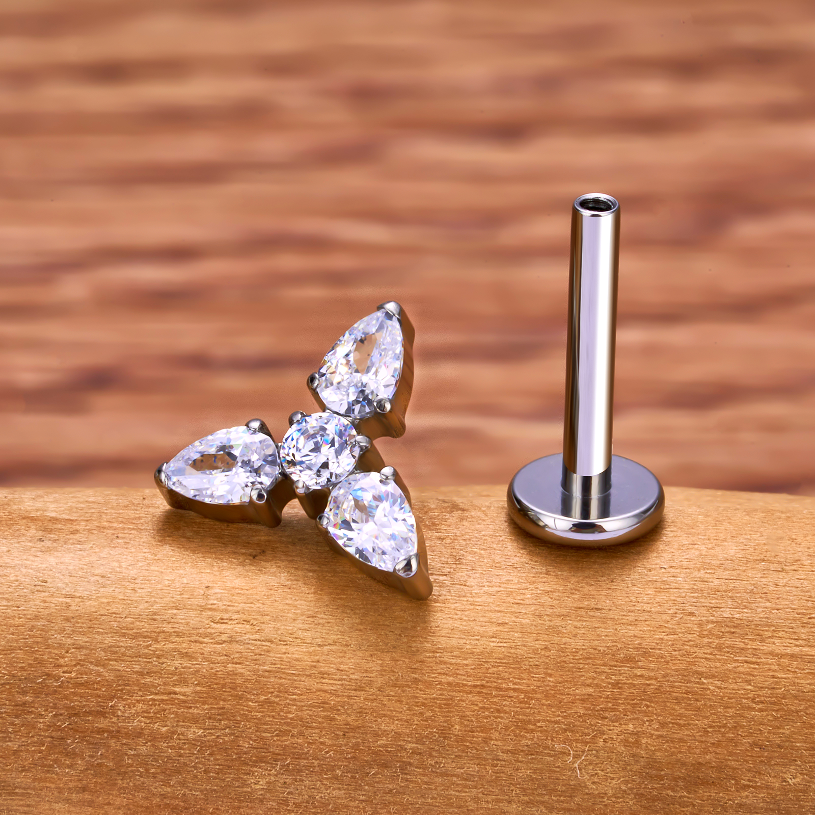 G23 Titanium 16G Piercing Labr - đánh giá và giá Belly Bar Titanium