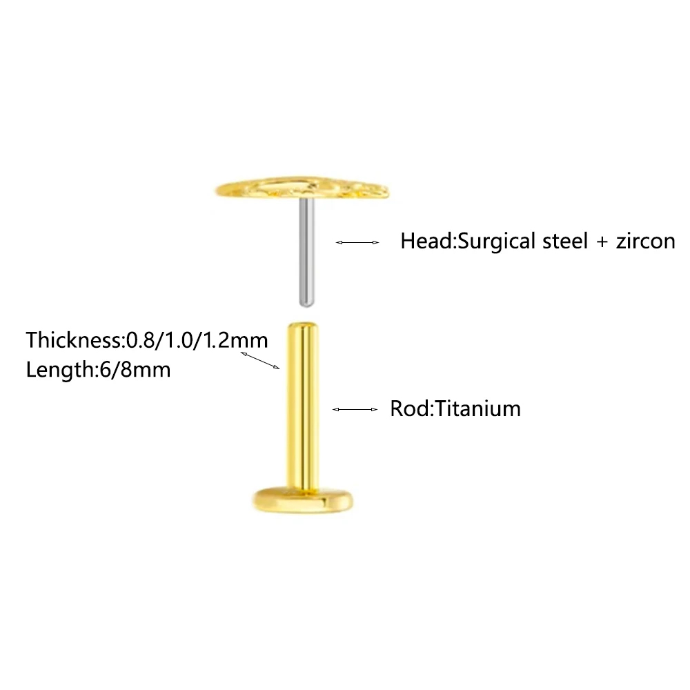 ASTM F136 G23 Titanium Flower  - đánh giá và giá Belly Bar Titanium