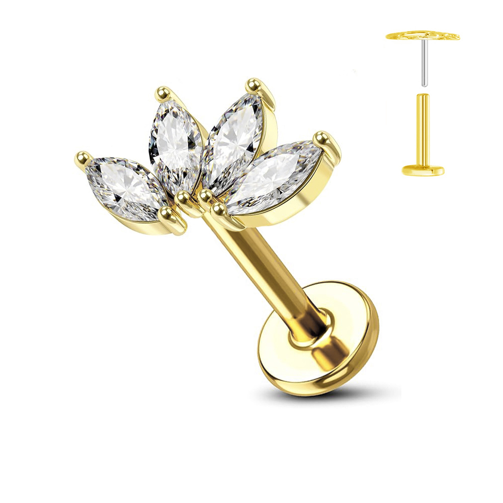 ASTM F136 G23 Titanium Flower  - đánh giá và giá Belly Bar Titanium