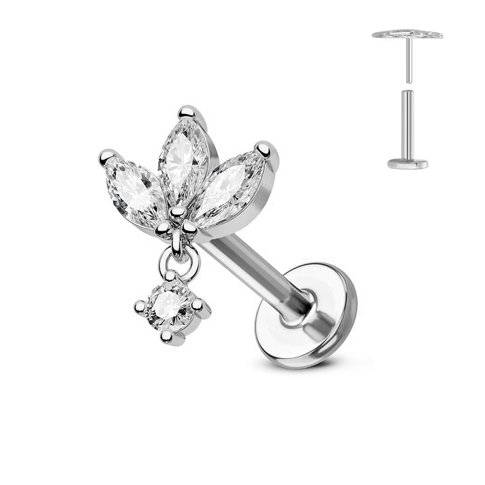 ASTM F136 G23 Titanium Flower  - đánh giá và giá Belly Bar Titanium