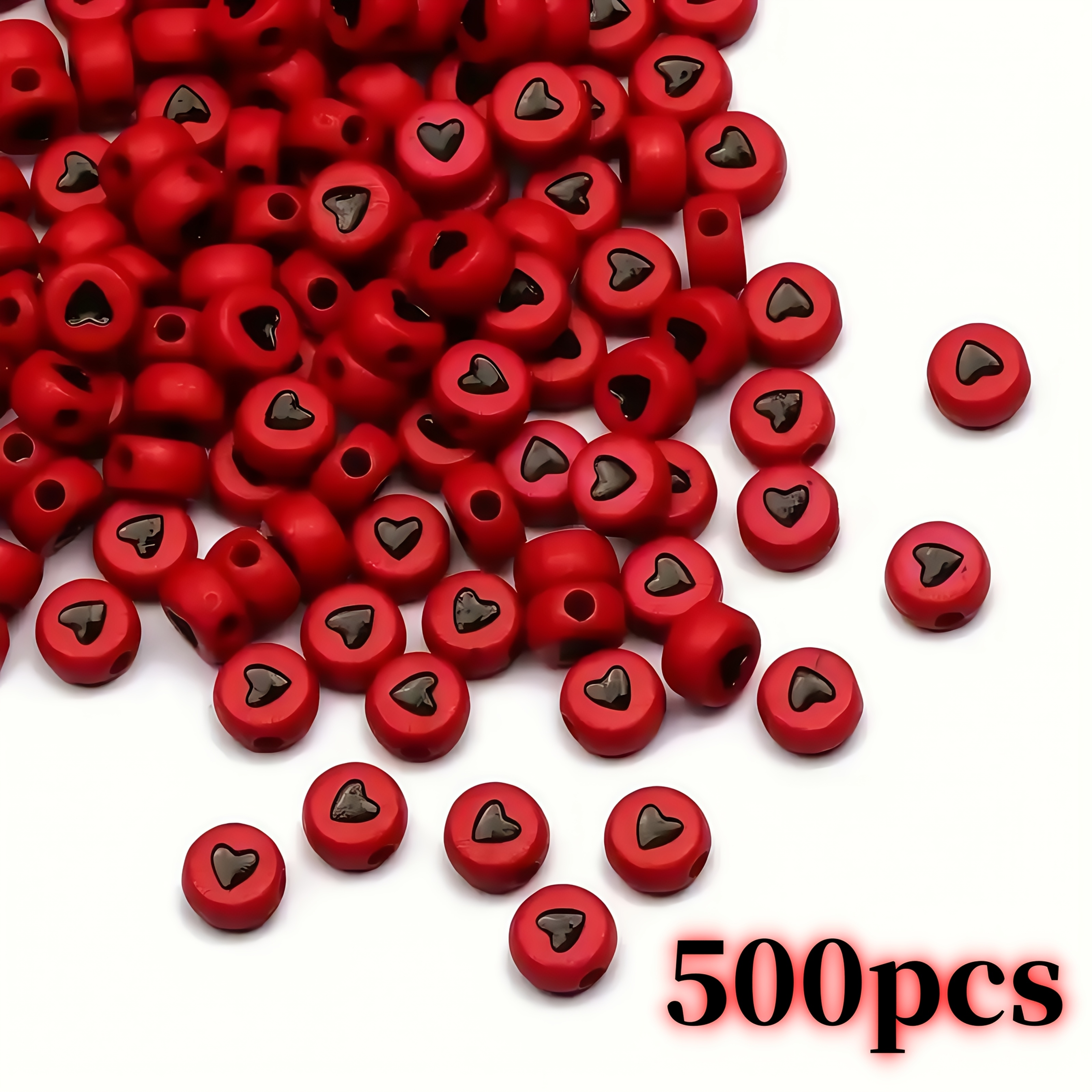 7*4mm 500pcs Red base black he - đánh giá và giá Body Jewelry Tool