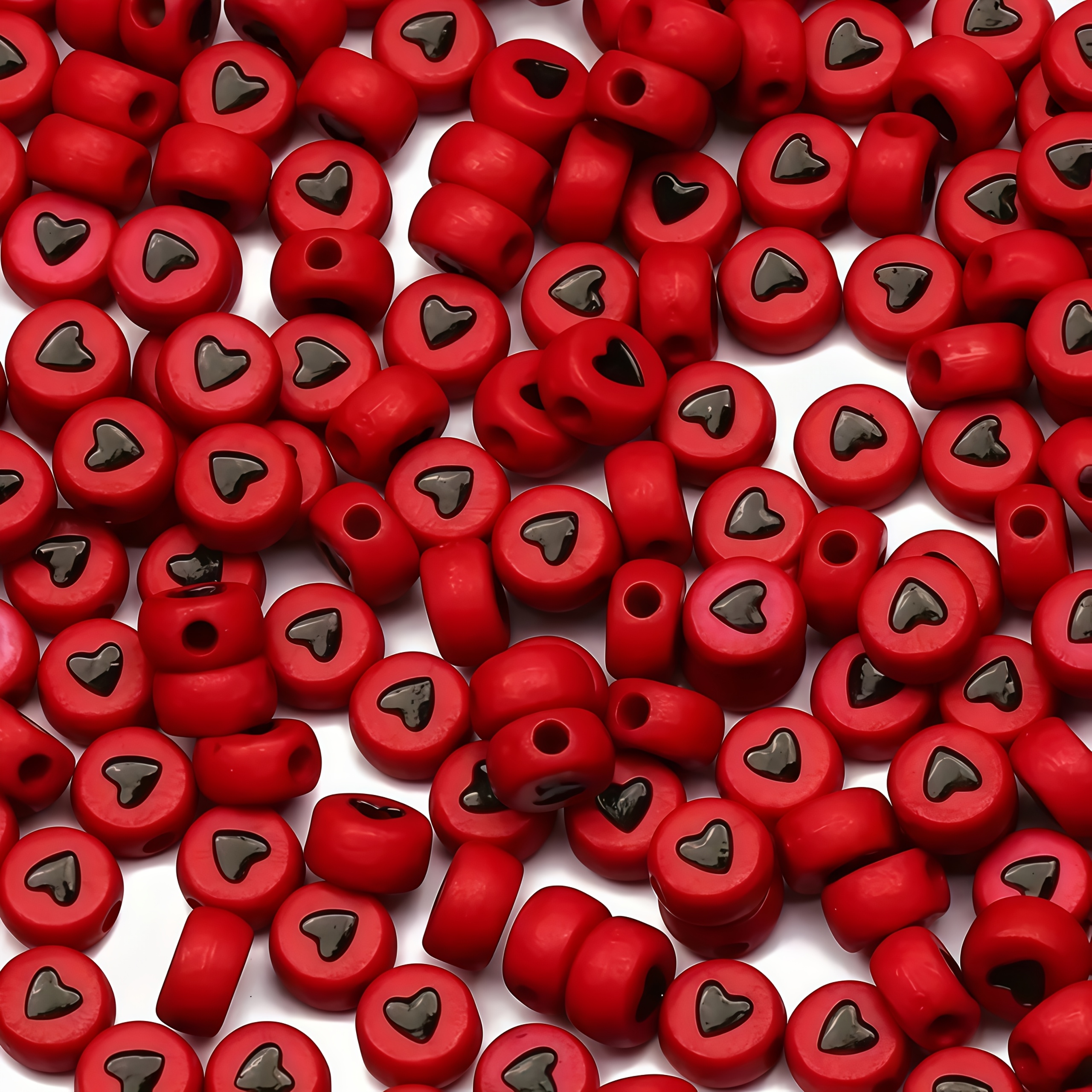 7*4mm 500pcs Red base black he - đánh giá và giá Body Jewelry Tool