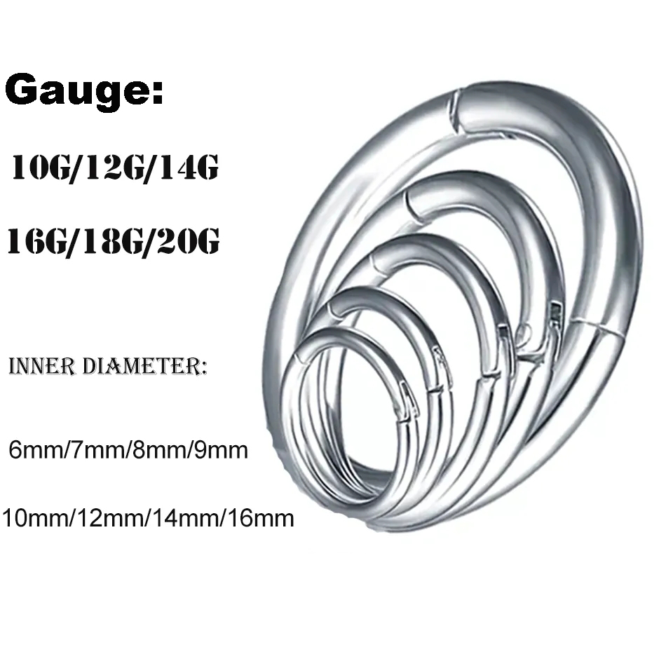 1PC G23 Titanium Hinged Segmen - đánh giá và giá Body Jewelry Nipple Rings