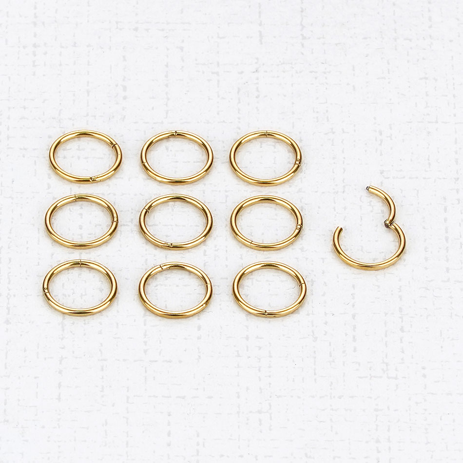 1PC G23 Titanium Hinged Segmen - đánh giá và giá Body Jewelry Nipple Rings