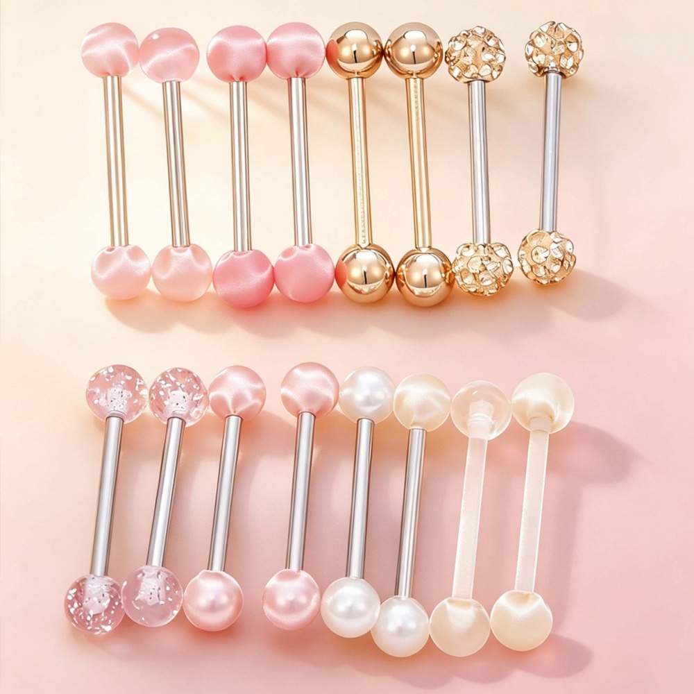 16pcs Assorted Color Ball Styl - đánh giá và giá Body Jewelry Nipple Rings