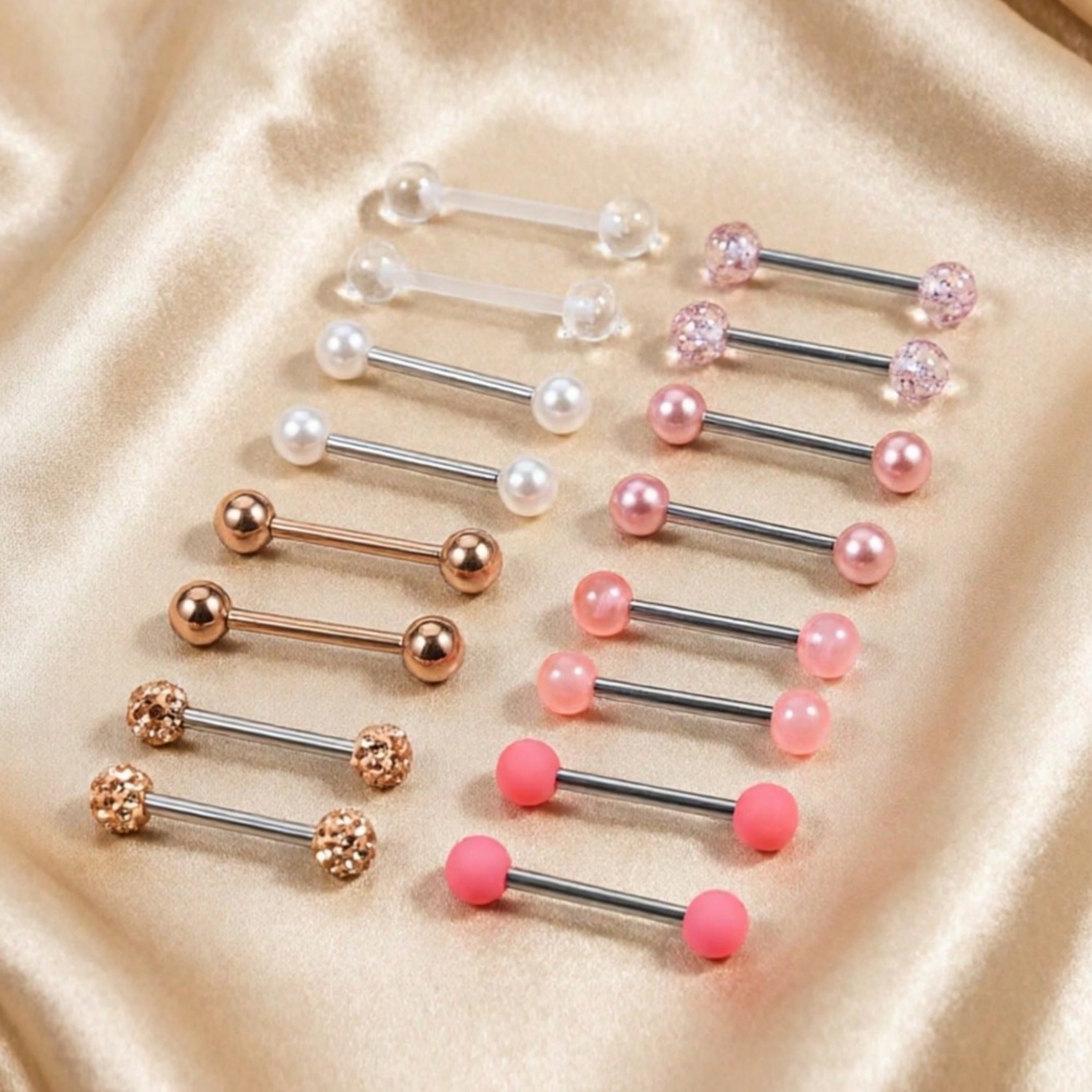16pcs Assorted Color Ball Styl - đánh giá và giá Body Jewelry Nipple Rings