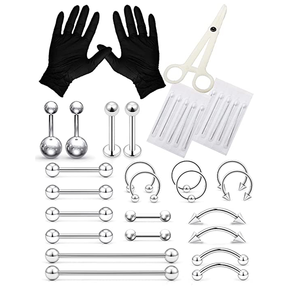 Piercing Kit Stainless Steel E - đánh giá và giá Body Jewelry Industrial