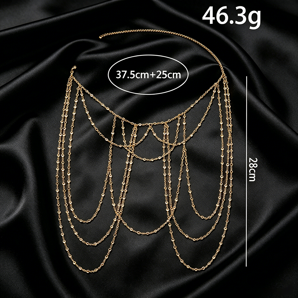 Elegant Rhinestone Shoulder Ch - đánh giá và giá Body Jewelry Art