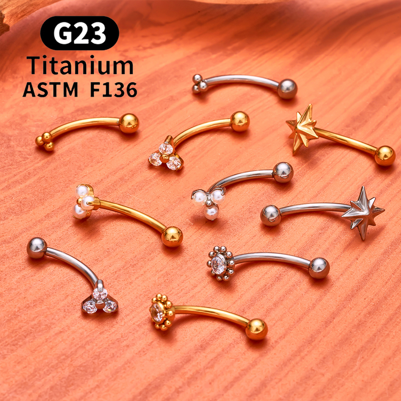 ASTM F136 Titanium Hexagram Ro - đánh giá và giá Belly Bar Titanium