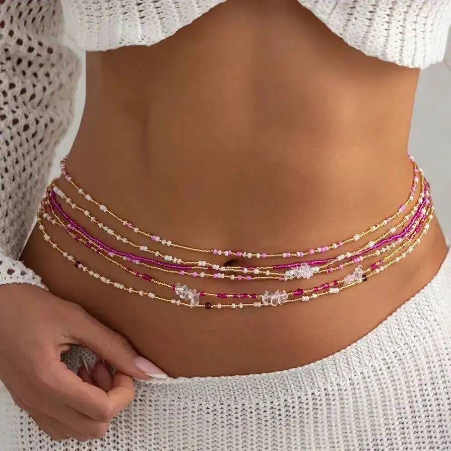 SHIXIN 6Pcs/Set Boho Colorful  - đánh giá và giá Body Jewelry Beach